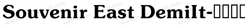Souvenir East DemiIt字体转换